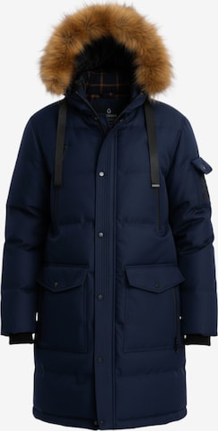 Ombre Winterjas in Blauw: voorkant