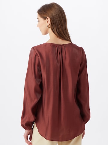 Cream Bluse 'Sally' in Rot