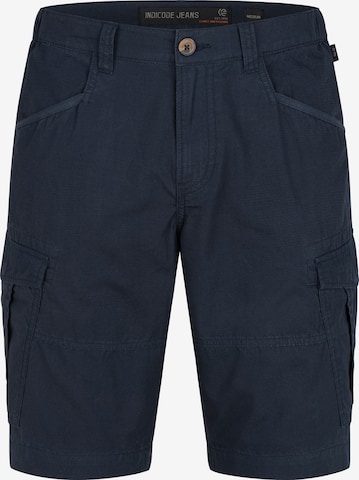 INDICODE JEANS Shorts 'Dreier' in Blau: Vorderseite