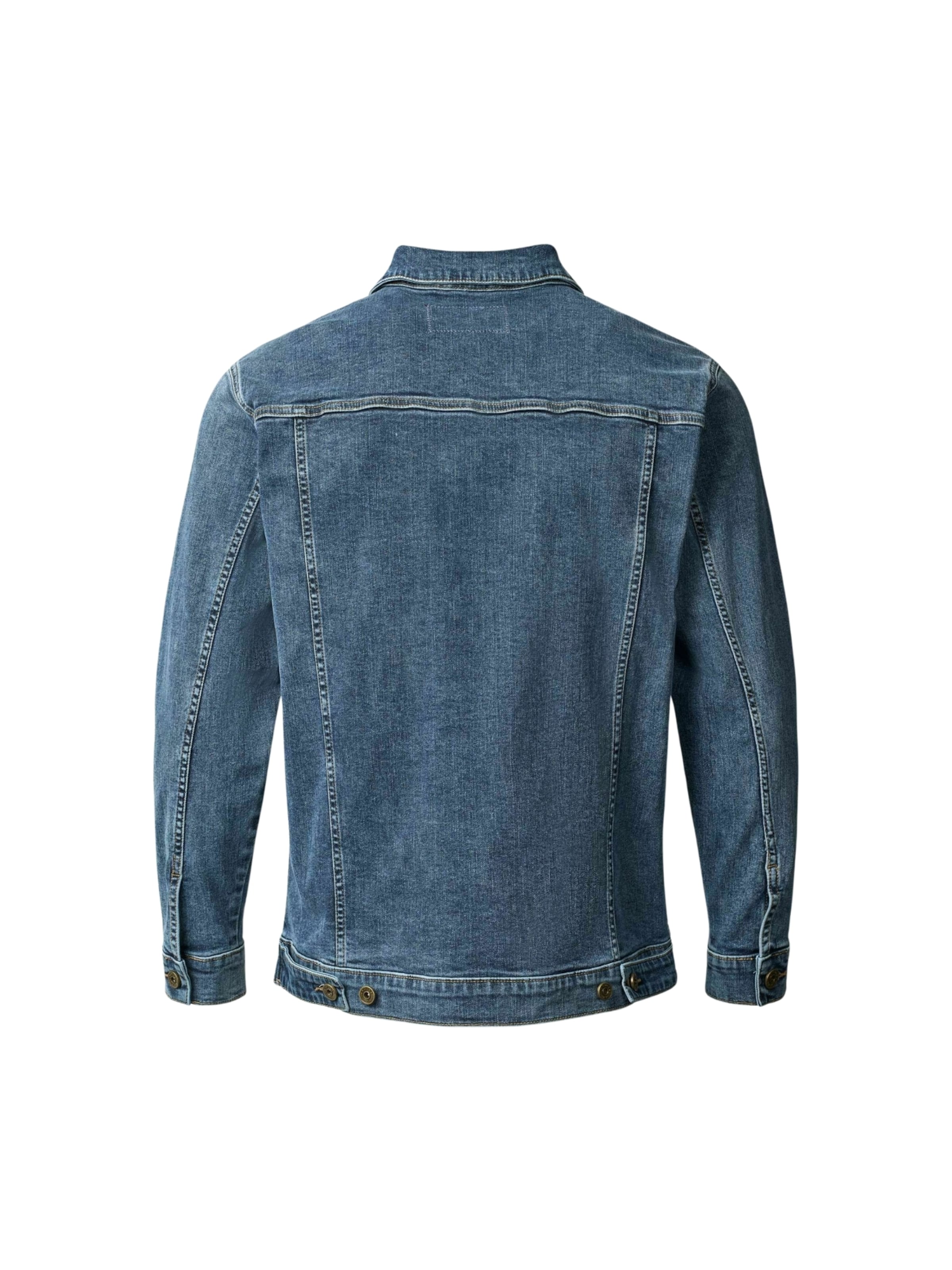MCS Tussenjas ' Conner Denim ' in Blauw