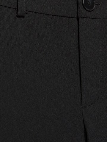 Pull&Bear Široke hlačnice Hlače | črna barva