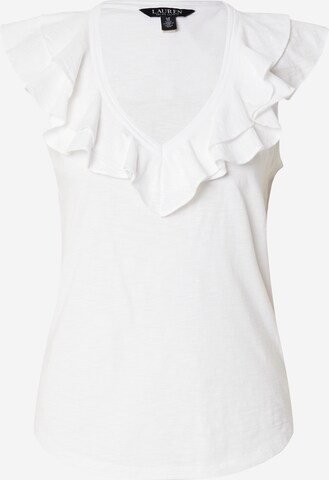 Tricou 'TAMILLE' de la Lauren Ralph Lauren pe alb: față