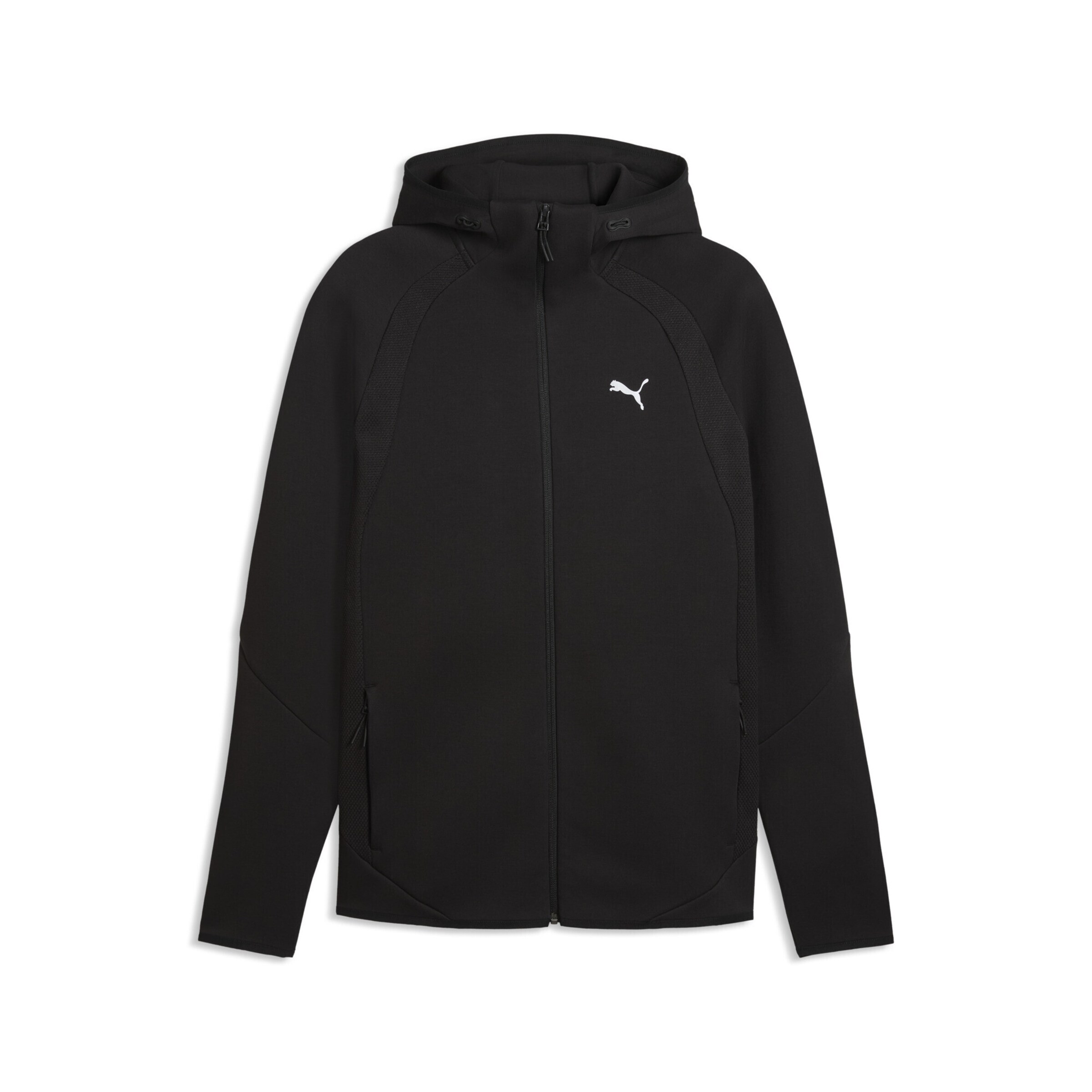 PUMA Sweatjacke 'Evostripe' in Schwarz: Vorderseite