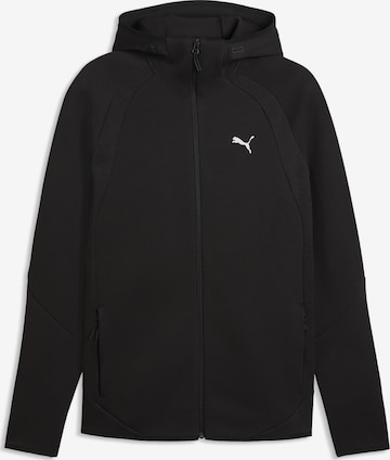 PUMA Sweatjacke 'Evostripe' in Schwarz: Vorderseite