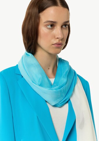 COMMA Scarf in Blue: back