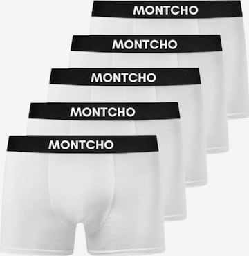 Montcho Boxershorts 'Essence' in Weiß: Vorderseite