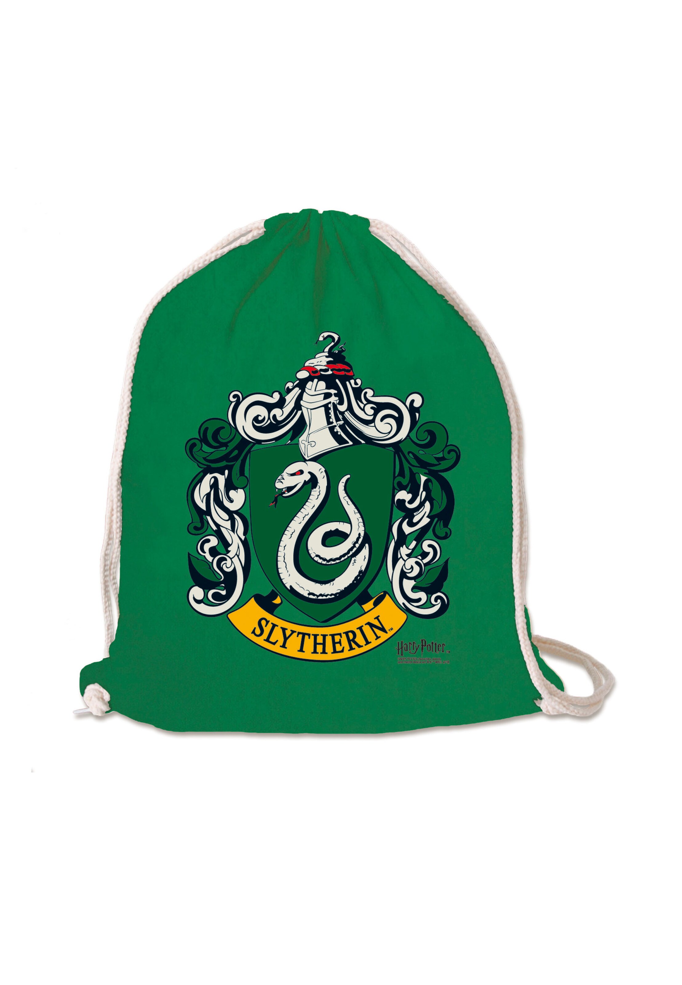 LOGOSHIRT Turnbeutel 'Harry Potter - Slytherin Logo' in grün / mischfarben, Produktansicht