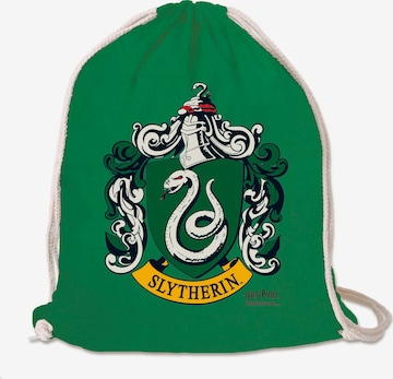 LOGOSHIRT Turnbeutel 'Harry Potter - Slytherin Logo' in Grün: predná strana