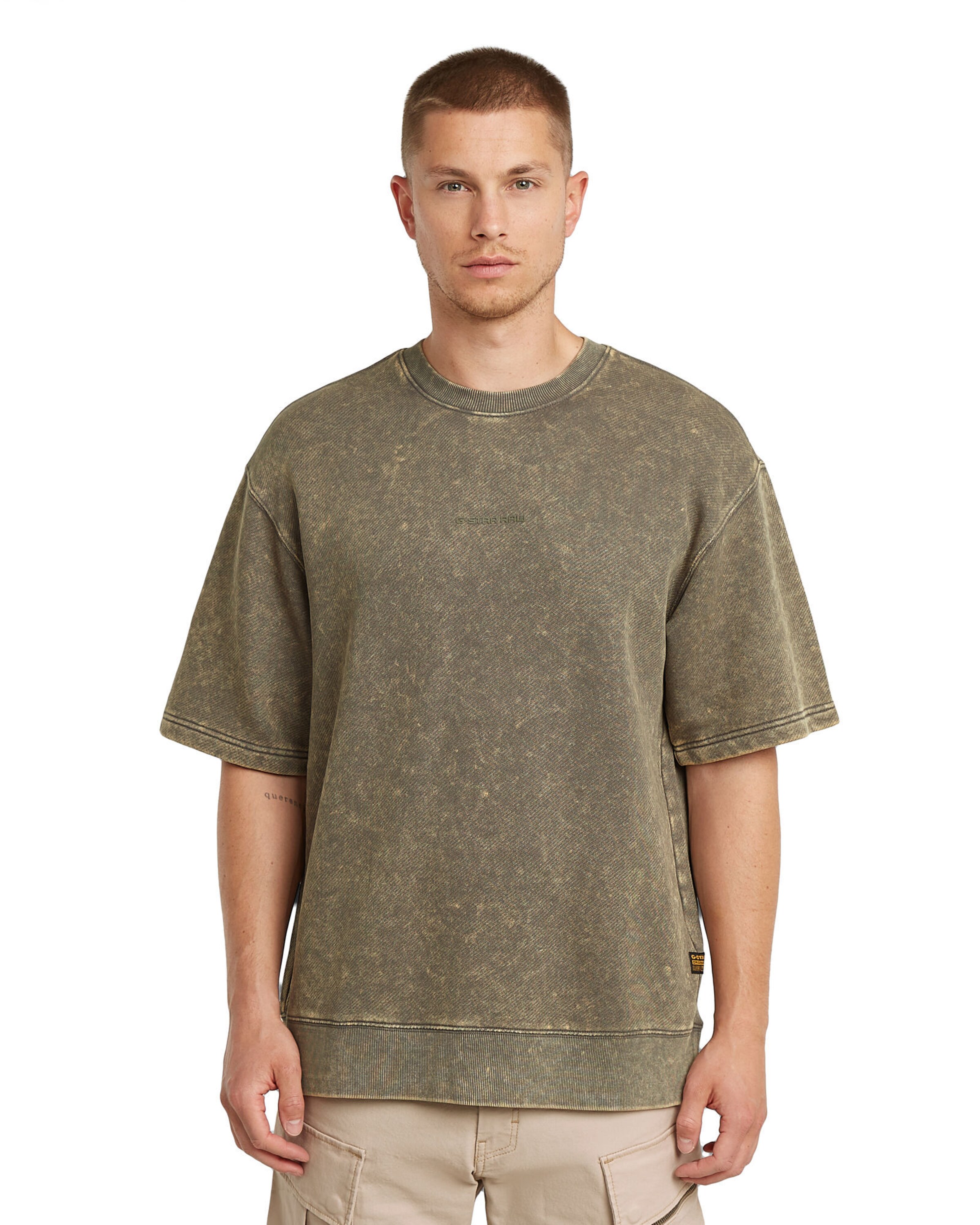 G-STAR Sweatshirt in Grün: Vorderseite