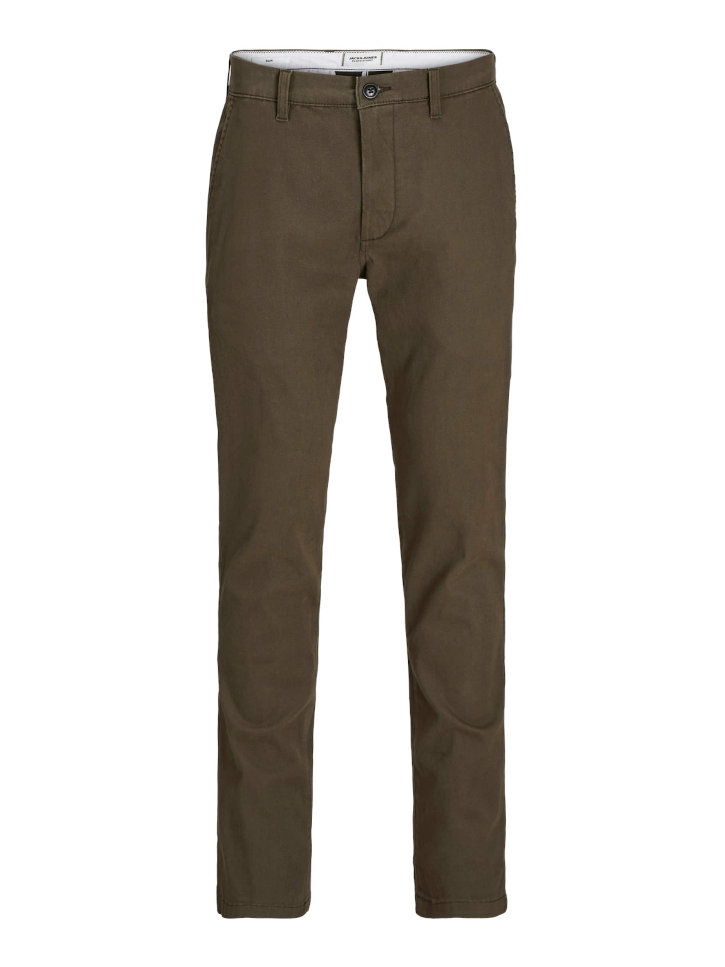 JACK & JONES Παντελόνι τσίνο 'JJIMarco JJDave' σε καφέ: μπροστά