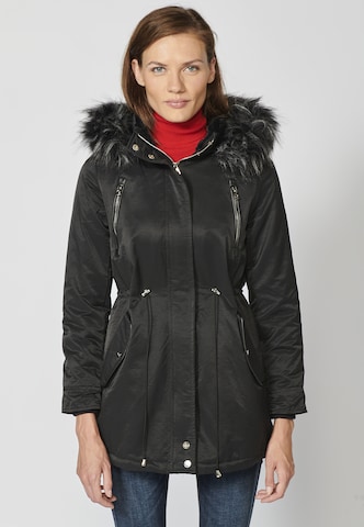 KOROSHI Winterparka in Schwarz: predná strana