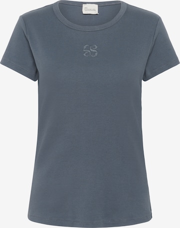 My Essential Wardrobe T-Shirt in Blau: Vorderseite