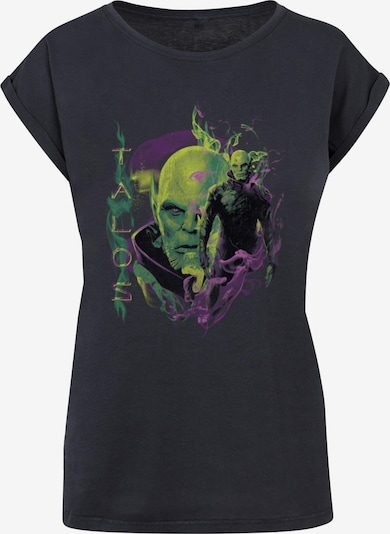 Maglietta 'Captain Marvel - Talos Smoke' ABSOLUTE CULT di colore canna / mela / lilla scuro / nero, Visualizzazione prodotti