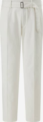 Slimfit Pantaloni con piega frontale di Boggi Milano in bianco: frontale