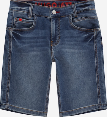 HUGO Red Regular Jeans in Blauw: voorkant