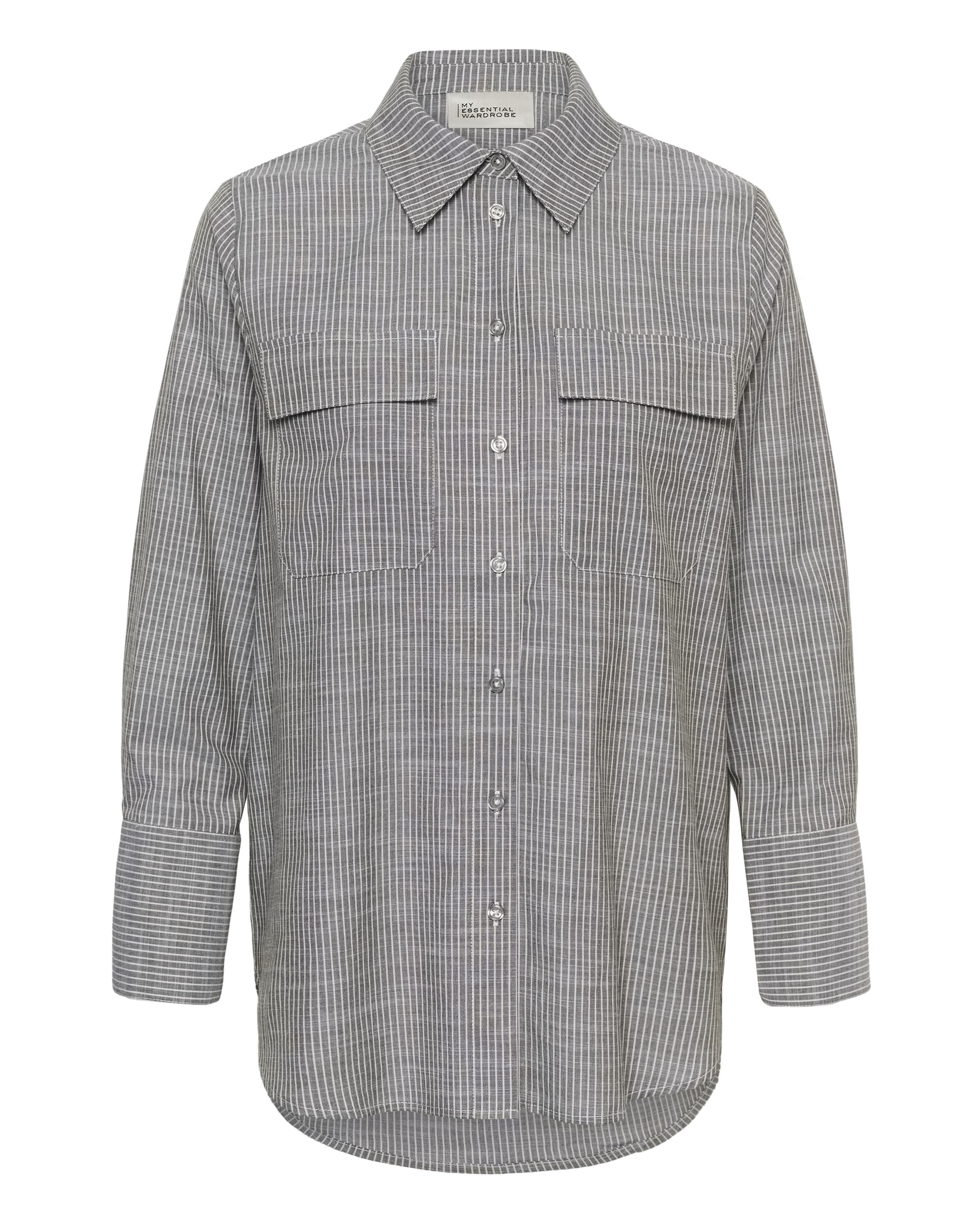 My Essential Wardrobe Blouse 'SkyeMW' in Grijs: voorkant