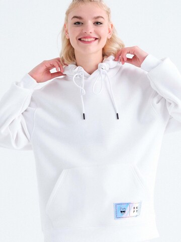 Rockupy Sweatshirt 'Gabriel'‌‌‌‌‌‌‌‌ in Weiß