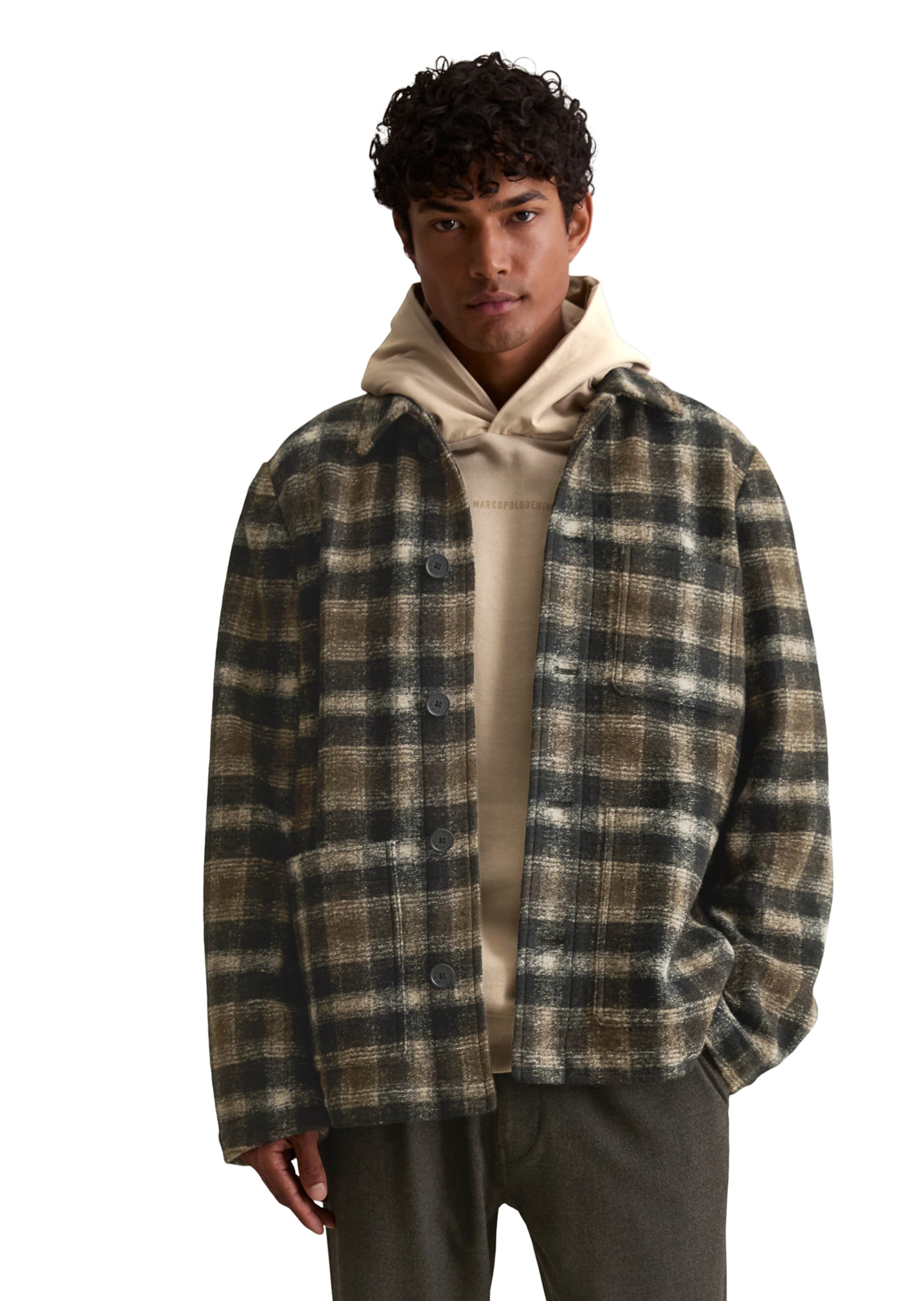 Marc O'Polo DENIM Tussenjas in Bruin: voorkant