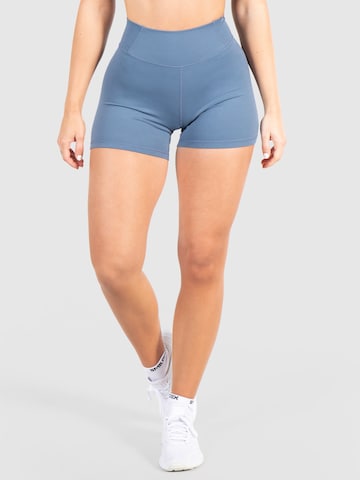 Skinny Pantalon de sport 'Advance Pro' Smilodox en bleu : devant