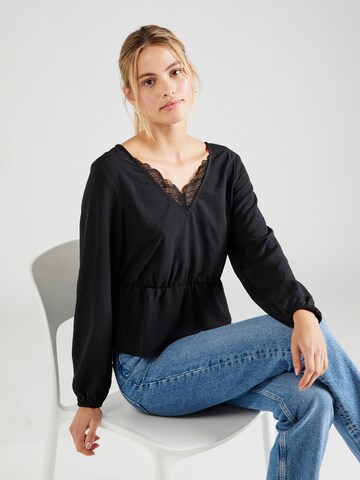 Tunica 'Ivana Blouse' de la ABOUT YOU pe negru: față