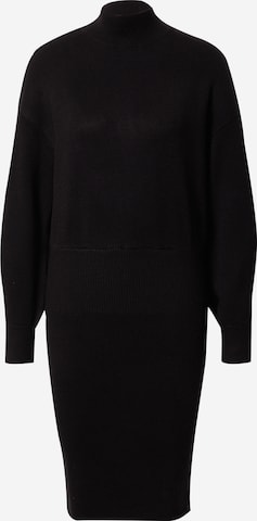 River Island Knitted dress in Black: front