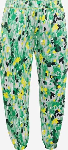 ADIDAS BY STELLA MCCARTNEY Zwężany krój Spodnie sportowe 'Printed ' w kolorze zielony: przód