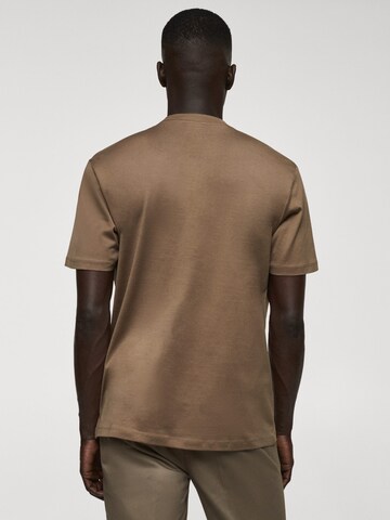 T-Shirt 'BELLOW' MANGO MAN en marron