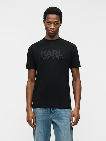Karl Lagerfeld Póló - fekete: elől