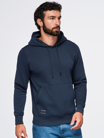 Sweat-shirt Ombre en bleu