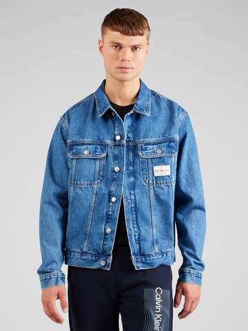 Calvin Klein Jeans Jacke 'Regular90's' in Blau: predná strana