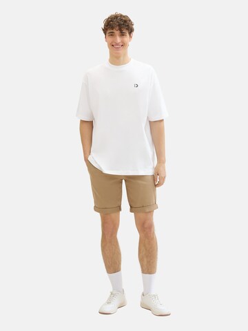 TOM TAILOR DENIM Slim fit Chino trousers in Beige