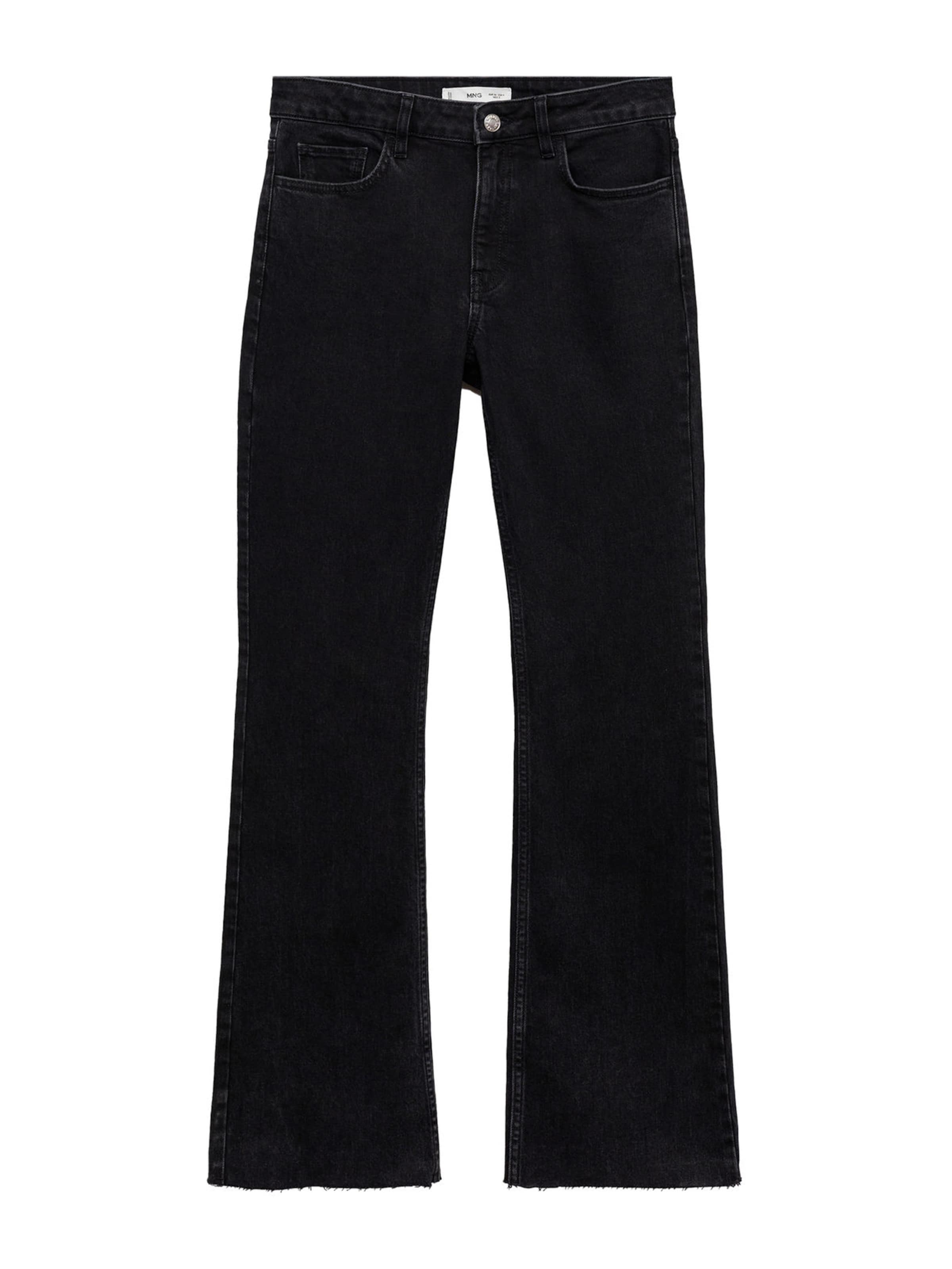 MANGO Flared Jeans 'FIONA' in Schwarz: Vorderseite
