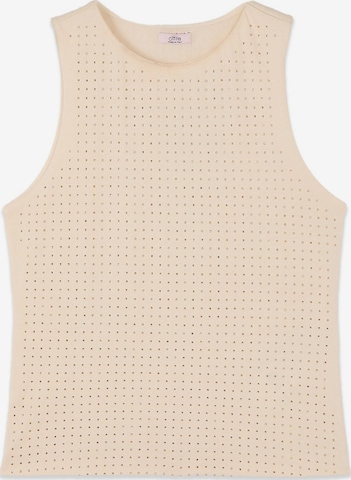 Top di oltre in beige: frontale
