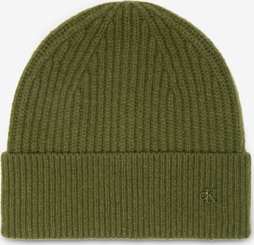 Calvin Klein Beanie in Green: front