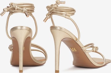 Kazar Strap Sandals in Gold