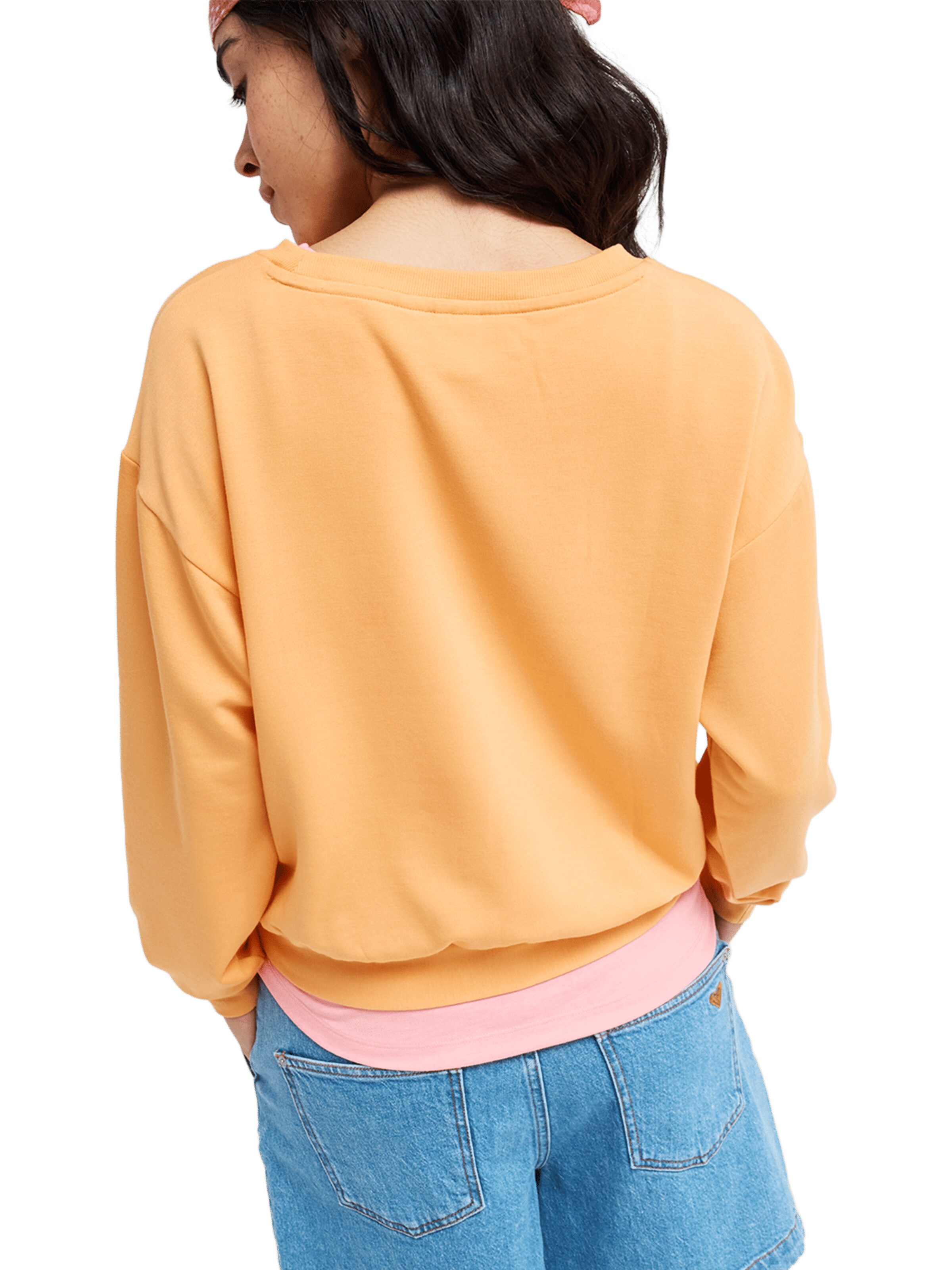 ROXY Sweatshirt 'Surfing By Moonlight' in Orange