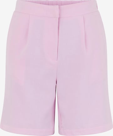 Y.A.S Kalhoty se sklady v pase 'HELEN' – pink: přední strana