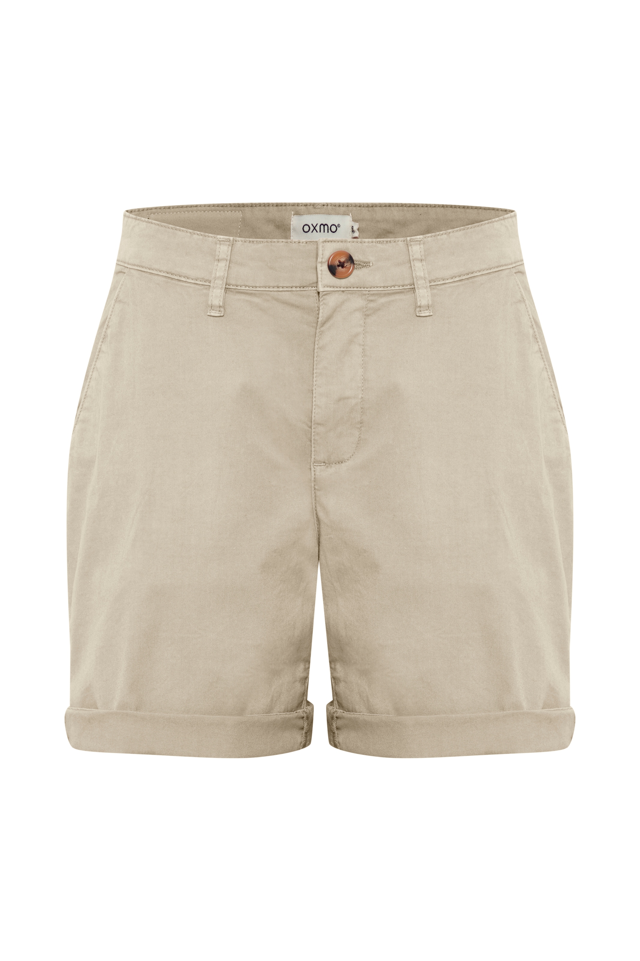 Oxmo Regular Broek 'Charline' in Beige: voorkant