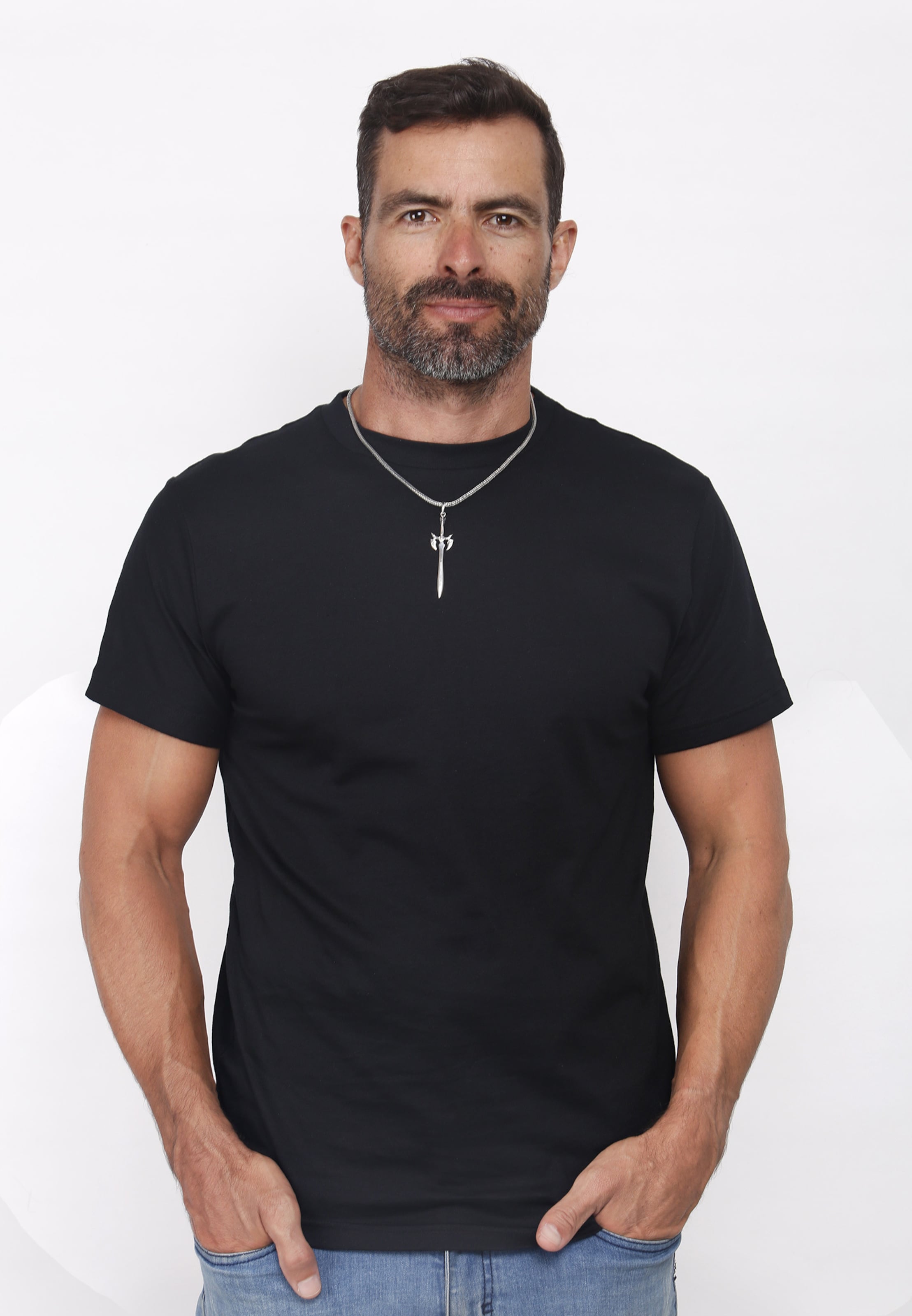 KUZZOI Anhänger 'Schwert' in Silber: Vorderseite