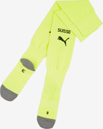 PUMA Athletic Socks in Yellow: front