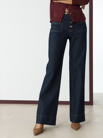 Next Wide Leg Jeans in Blau: Vorderseite