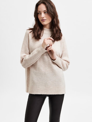 SELECTED FEMME Sweter 'Lulu' w kolorze beżowy