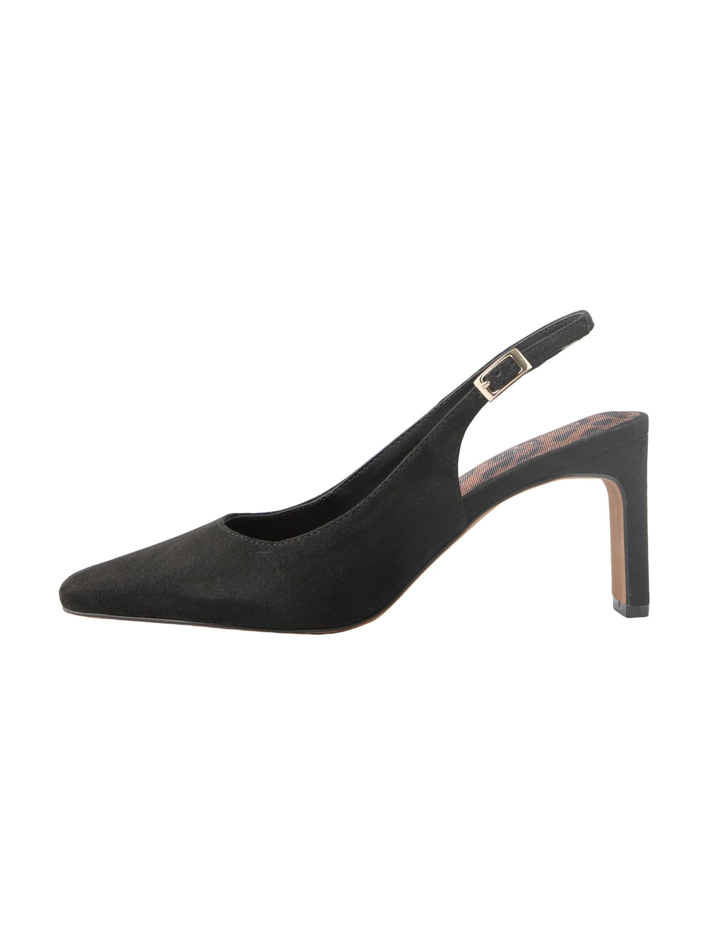 love & roses - Sapatos abertos atrás em preto: frente