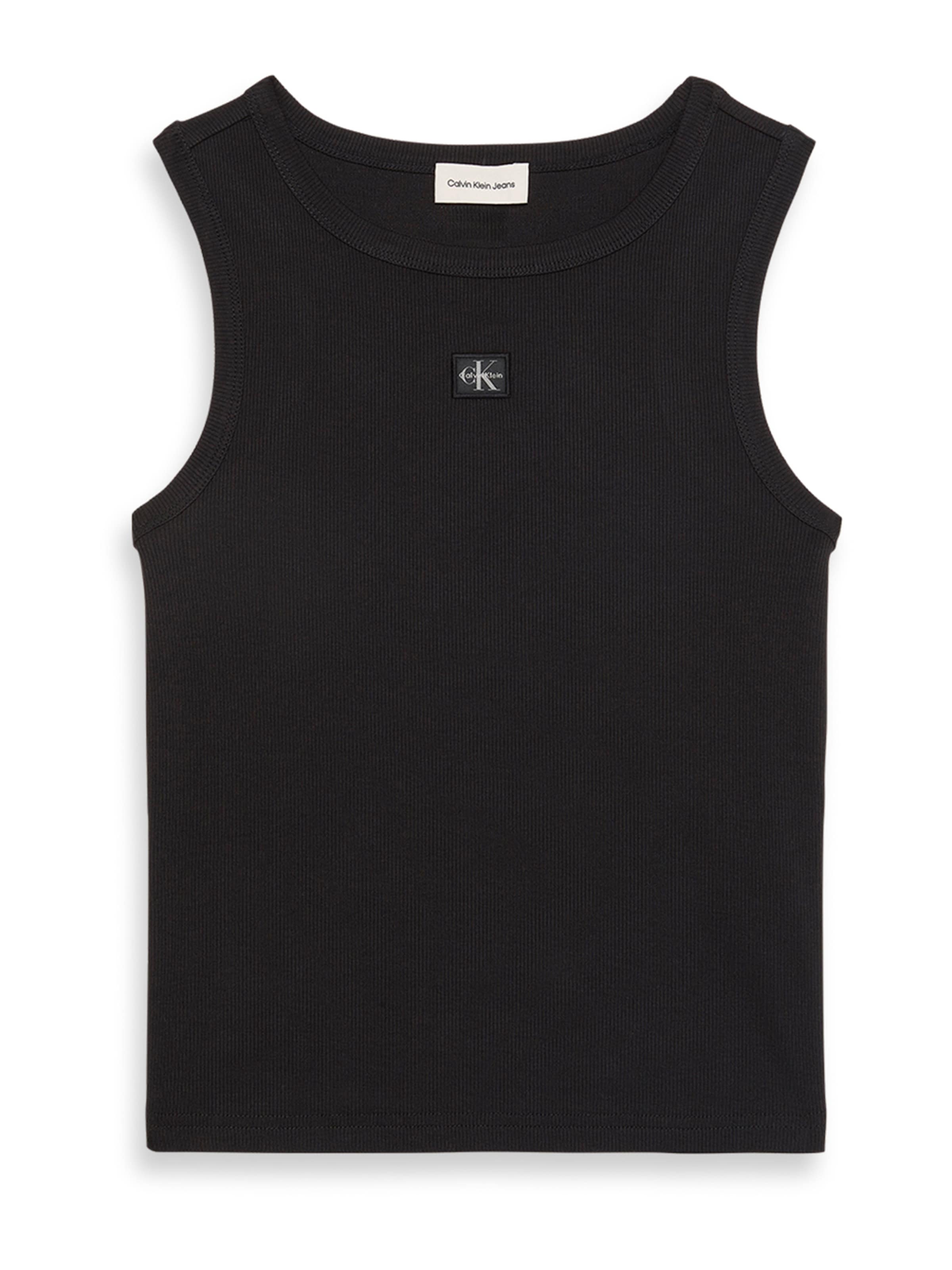 Calvin Klein Jeans Top in Schwarz: Vorderseite