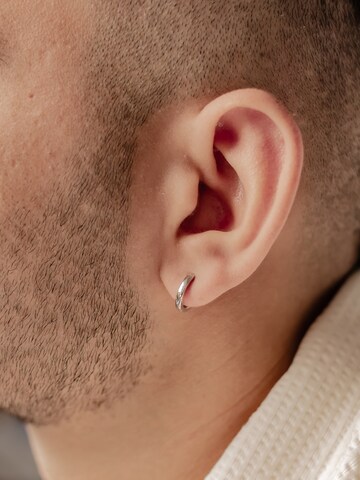 Hey Happiness Oorbel 'Small Band' in Zilver