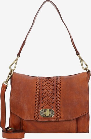 Campomaggi Shoulder Bag in Brown: front