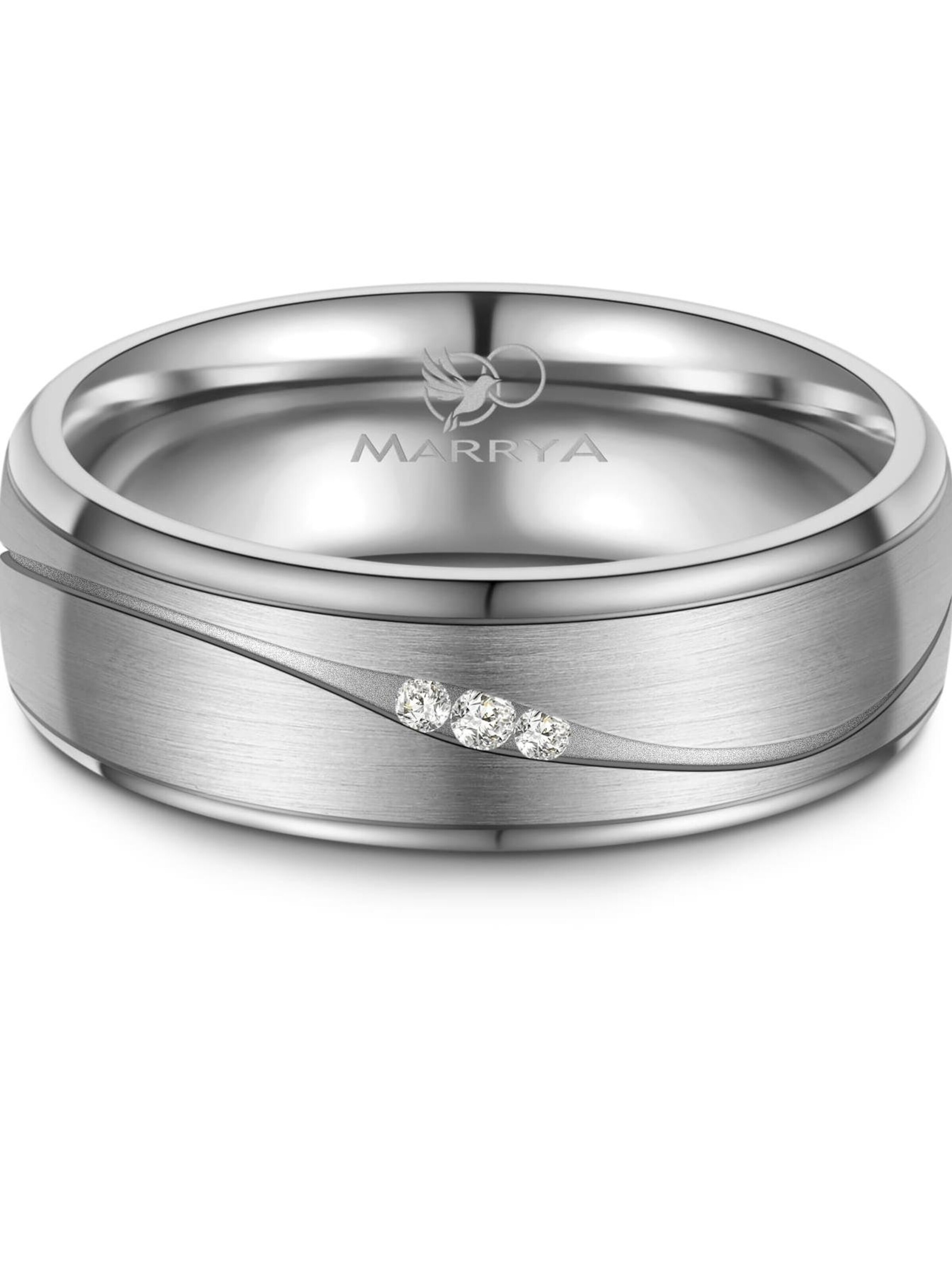 Anello 'MARRYA TI-49 Ehering aus Titan' di MARRYA in argento