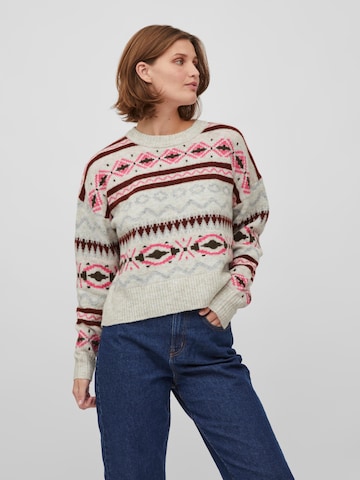 Pull-over 'Cilia' VILA en beige : devant