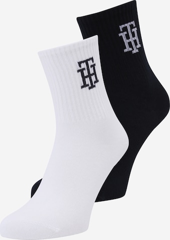 Tommy Hilfiger Underwear Къси чорапи в черно: отпред