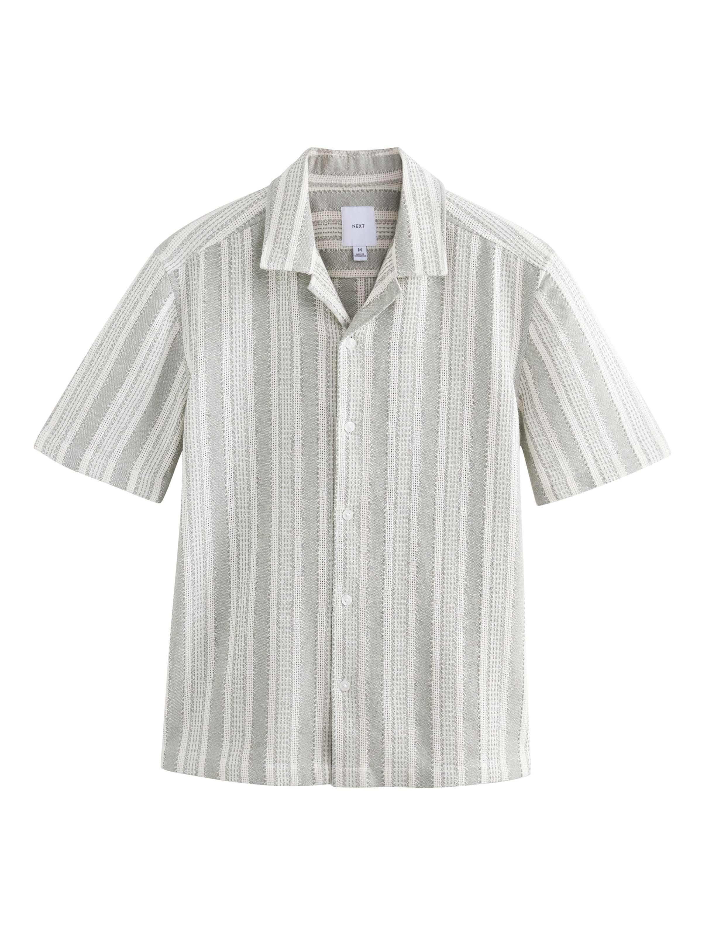 Next Средняя посадка Рубашка в Зеленый: спереди